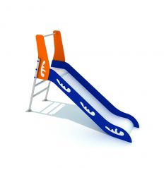 Petit Toboggan parc public en PEHD et acier