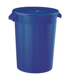 Conteneur alimentaire avec couvercle bleu