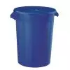 Conteneur alimentaire avec couvercle bleu