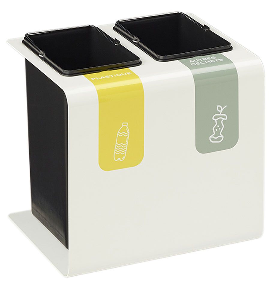 Mini poubelle de bureau 4color boîte de rangement de déchets salle