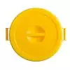 Conteneur plastique jaune avec couvercle