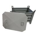 Photo : Couvercle pour caisse palette métallique L. 835 x l. 635 mm (pour caisse L. 835 x l. 635 x h. 600 mm)