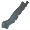 Glissière de toboggan en PEHD rotomoulé Anthracite