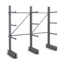 Photo : Rayonnage cantilever double ou simple Module de départ - 2000 mm - 1000 mm - 600 mm - Simple face