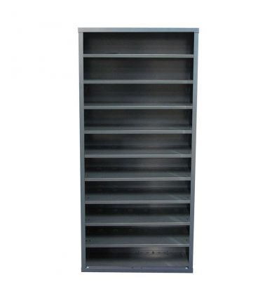 Armoire 9 tablettes vide sans portes