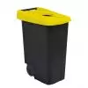 Poubelle de tri 85L -  Couvercle calibré jaune