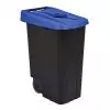 Poubelle de tri 85L -  Couvercle calibré bleu