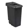 Poubelle de tri 85L -  Couvercle calibré noir