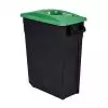 Poubelle de tri 65L -  Couvercle calibré vert