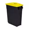 Poubelle de tri 65L -  Couvercle calibré jaune