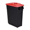Poubelle de tri 65L -  Couvercle calibré rouge