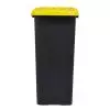 Conteneur de tri 85L -  Couvercle calibré jaune