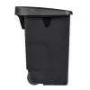 Poubelle de tri movible 85L - Couvercle calibré noir