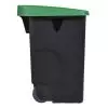 Poubelle de tri movible 85L - Couvercle calibré vert