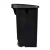 Poubelle de tri movible 110L - Couvercle calibré noir