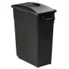 Poubelle de tri movible 65L - Couvercle plein noir