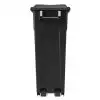 Conteneur en plastique de tri 65L - Couvercle fermé noir