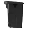 Corbeille de tri sur roues 85L - couvercle fermé noir