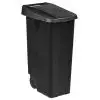 Poubelle de tri movible 110L - couvercle fermé noir