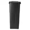 Conteneur de tri en plastique 110L - couvercle fermé noir