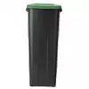 Conteneur de tri en plastique 110L - couvercle fermé vert