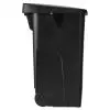 Corbeille de tri sur roues 110L - couvercle fermé noir