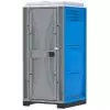 Toilette de chantier bleue