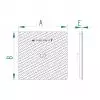 Dimensions tampon hydraulique 60 x 60 B125