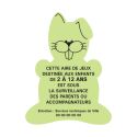 Photo : Panneau aire de jeu animaux Blanc - Lapin - Non - Non