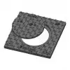 Tampon de trottoir 50 x 50 en fonte B125