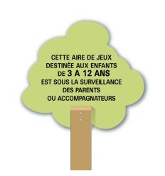 Panneau arbre pour parcs et jardins