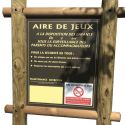 Photo : Panneau Aire de Jeu Support en Bois L.77 x H.200 cm