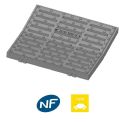 Photo : Grille concave en fonte pour regard C250 400 x 400 mm