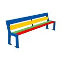 Photo : Banc extérieur en bois pour cour d'école Version maternelle : hauteur 270 mm