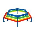 Photo : Banc Tour d'Arbre pour Cour d'Ecole Version maternelle : hauteur 270 mm