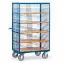 Photo : Chariot armoire roulante grillagée Ouvert - 1000 x 680 mm