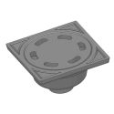 Photo : Siphon de cour en fonte 100 x 100 mm