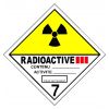 Étiquette matières radioactives Catégorie III Classe 7