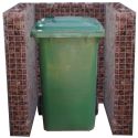 Photo : Cache Poubelle Gabion 1 poubelle
