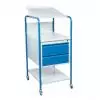 Pupitre d'atelier mobile bloc pupitre inclinable 150 kg 2 tiroirs