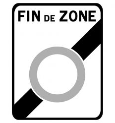 B57 - Panneau de Fin de Zone à Faibles Émissions
