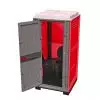 Toilette de chantier 210 litres rouge