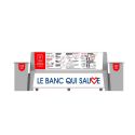 Photo : Banc public en plastique qui Sauve des Vies Telegris 4 RAL 7047