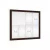 Vitrine d'affichage extérieur marron avec 8 A4 et porte battante simple