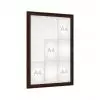 Vitrine d'affichage extérieur marron 9 A4 porte battante