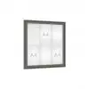Vitrine d'affichage extérieur grise 6 A4 porte battante