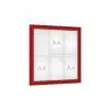 Vitrine d'affichage extérieur rouge 6 A4 porte battante