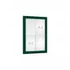 Vitrine d'affichage extérieur verte 4 feuilles A4