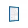 Vitrine d'affichage extérieur bleue 4 feuilles A4