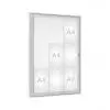 Vitrine d'affichage extérieur anodisé 9 feuilles A4